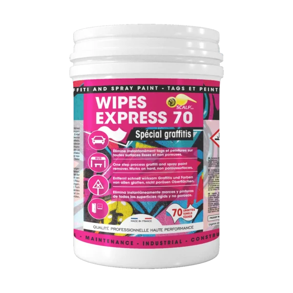 Lingettes nettoyantes anti-graffitis