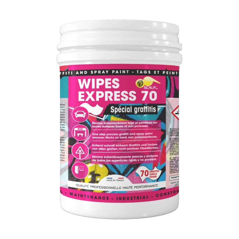 Lingettes nettoyantes anti-graffitis